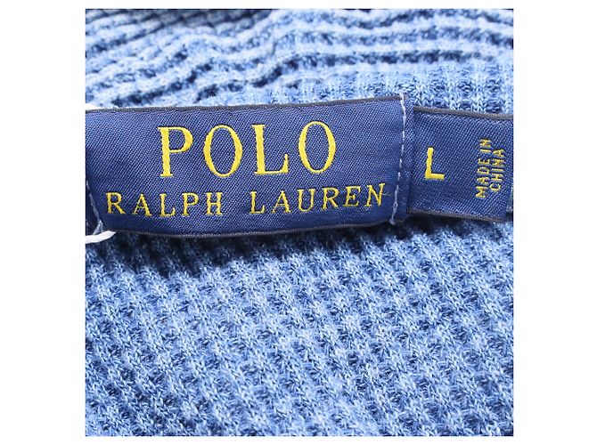 Färbte Kapuzenpullover aus hellblauem Baumwollstoff von Polo Ralph Lauren - Ansicht 5
