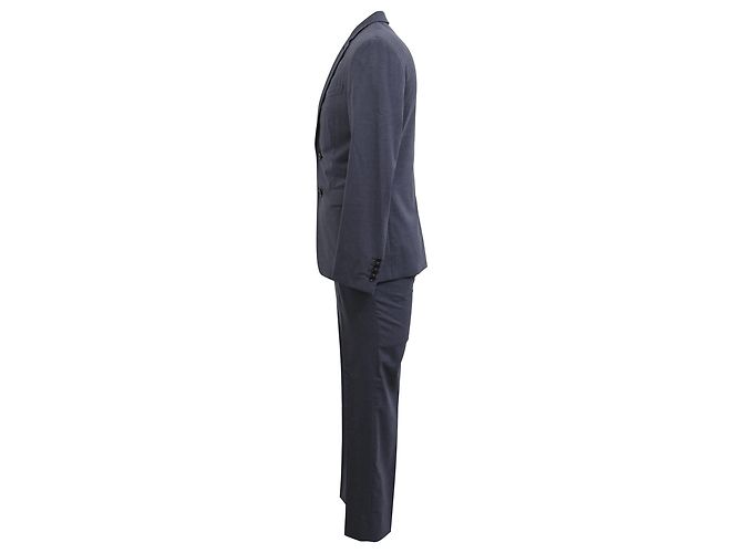 Giacca da abito classica Dior e pantaloni in lana vergine blu scuro Blu navy - vista 2
