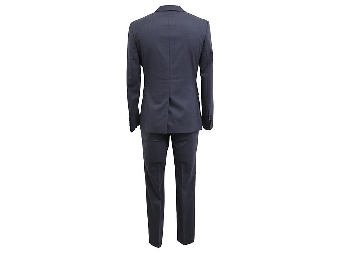 Giacca da abito classica Dior e pantaloni in lana vergine blu scuro Blu navy - vista 3