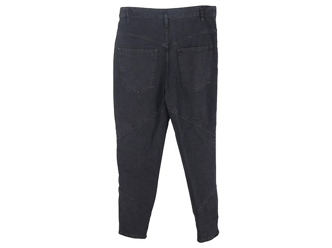 Jeans tapered Nadeloisa en algodón negro de Isabel Marant - vista 2