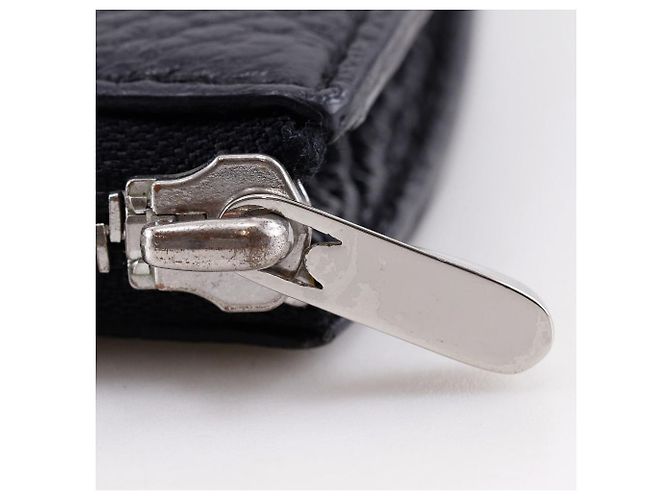 Autre Marque Clutch in pelle Ange Chambord Sellier Nero - vista 10