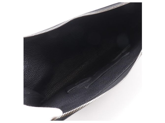 Autre Marque Clutch in pelle Ange Chambord Sellier Nero - vista 6