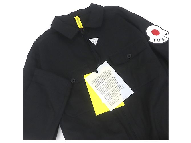 Moncler Genius TUTA Mono de Algodón Negro - vista 3
