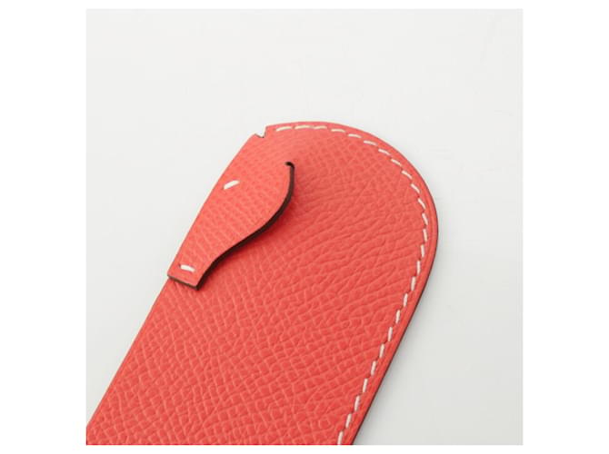 Hermès HERMES Saut-de-Page Lesezeichen - Rosa Epsom Leder Pink - Ansicht 3