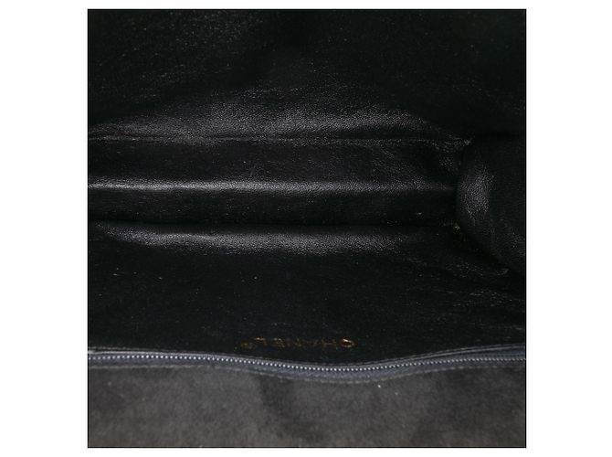 Chanel Nero Suede Trapuntato con Frange - vista 4