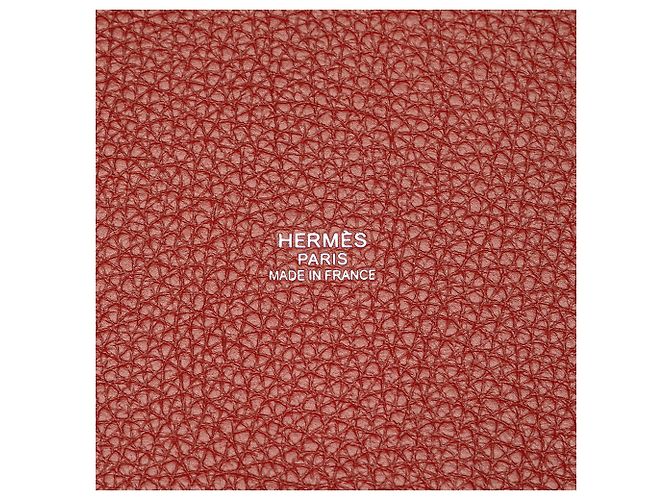 Trim Borsa Tote Pursangle in Toile e Clémence Marrone Hermès Beige - vista 6