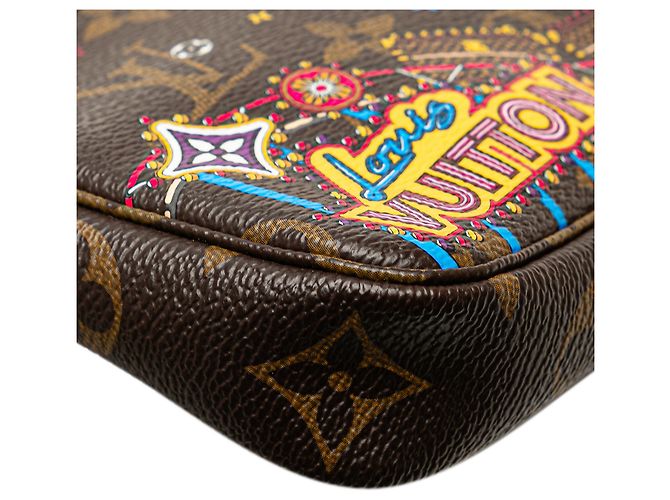 Mini Pochette Accessoires Vivienne Natale in Monogramma Marrone Louis Vuitton - vista 7