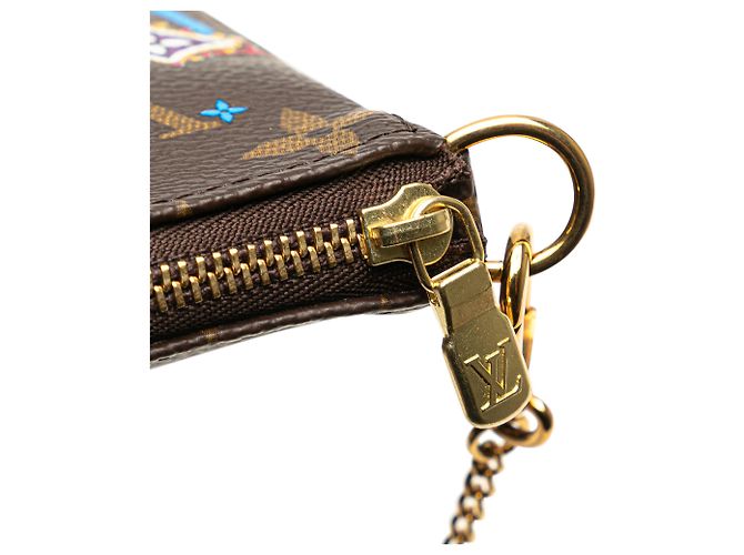 Mini Pochette Accessoires Vivienne Natale in Monogramma Marrone Louis Vuitton - vista 9