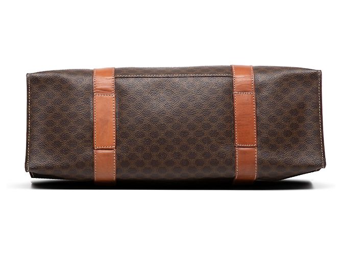 Céline Borsa tote in tela rivestita Macadam marrone Celine - vista 3