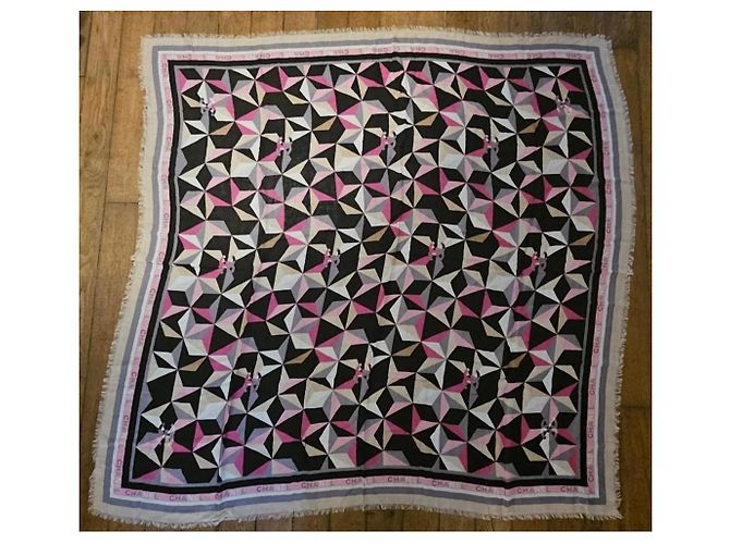 Chal Étole Chanel in Cashmere Multicolore - vista 2