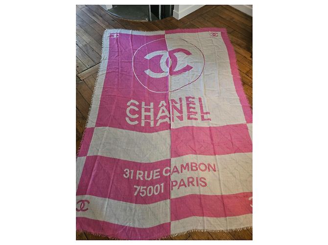 Chal de Cachemira Chanel Rosa - vista 2