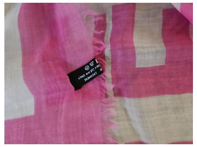 Chal de Cachemira Chanel Rosa - vista 6