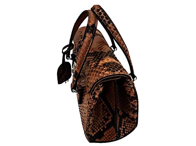 Bolso Gucci Lady Lock de python marrón Castaño - vista 5