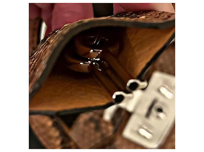 Bolso Gucci Lady Lock de python marrón Castaño - vista 8