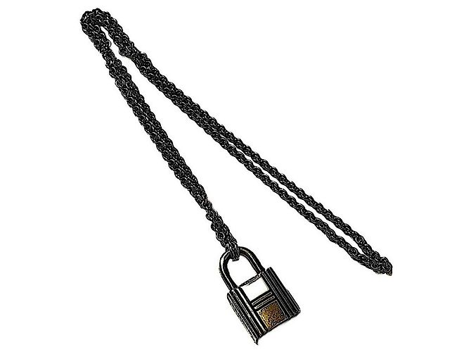 Hermès Cadena Anhänger Halskette Silber mit H Verschluss - Ansicht 2