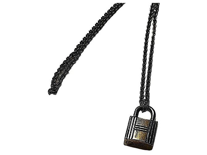 Hermès Cadena Anhänger Halskette Silber mit H Verschluss - Ansicht 3