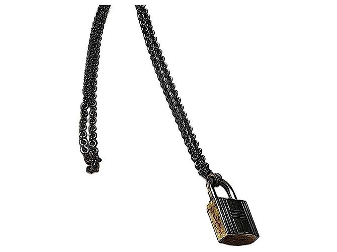 Hermès Cadena Anhänger Halskette Silber mit H Verschluss - Ansicht 4