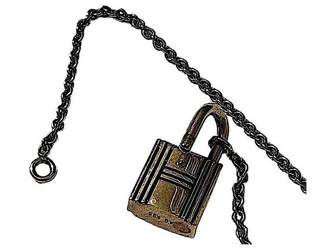 Hermès Cadena Anhänger Halskette Silber mit H Verschluss - Ansicht 6
