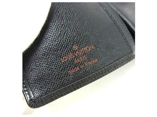 Louis Vuitton schwarze Epi-Leder Geldbörse im Bifold-Format - Ansicht 2