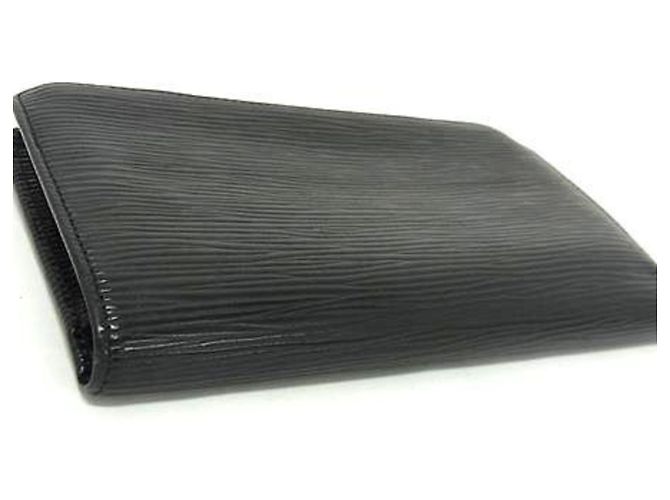 Louis Vuitton schwarze Epi-Leder Geldbörse im Bifold-Format - Ansicht 3