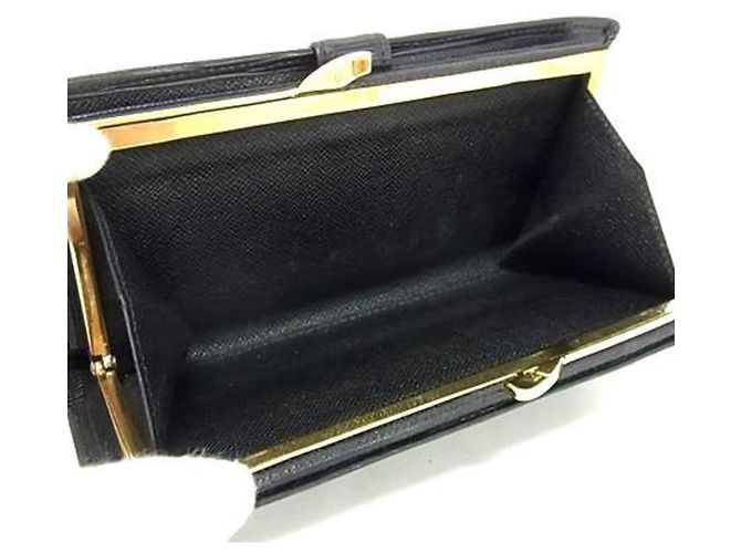 Louis Vuitton schwarze Epi-Leder Geldbörse im Bifold-Format - Ansicht 5
