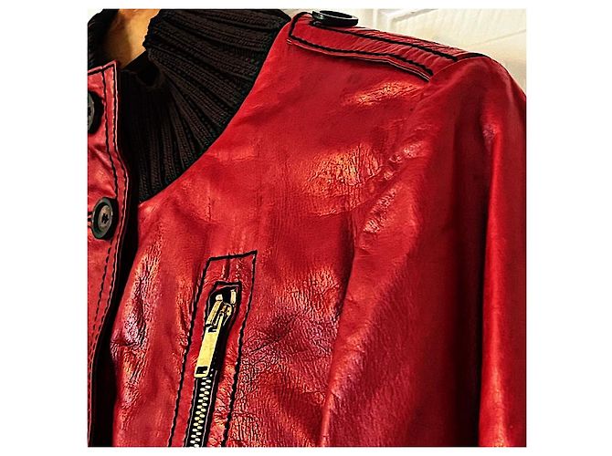 Gucci Madonna Bomberjacke Rot - Ansicht 3