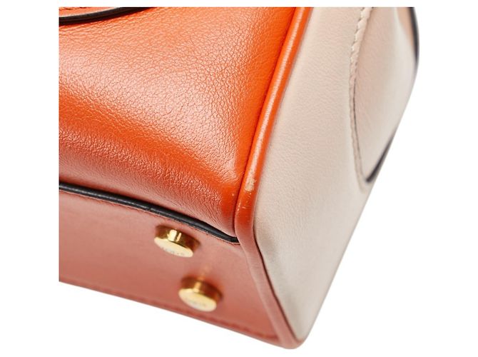 Borsa a mano/spalla Tod's T Timeless Nero Beige Arancione - vista 5