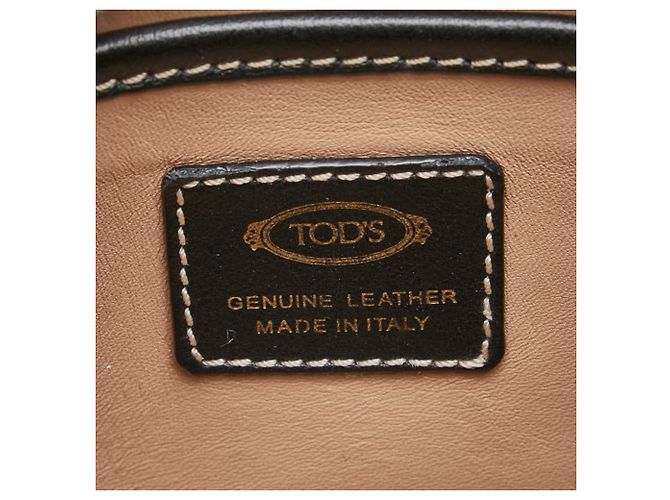 Borsa a mano/spalla Tod's T Timeless Nero Beige Arancione - vista 7