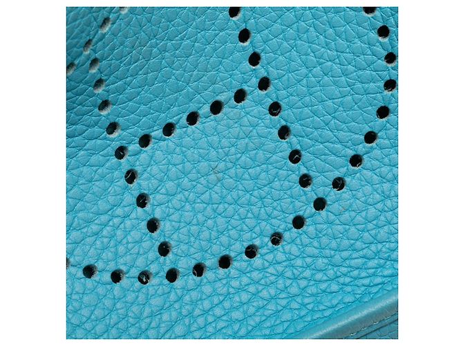 Borsa a Spalla Hermès Evelyn TPM Blu - vista 4