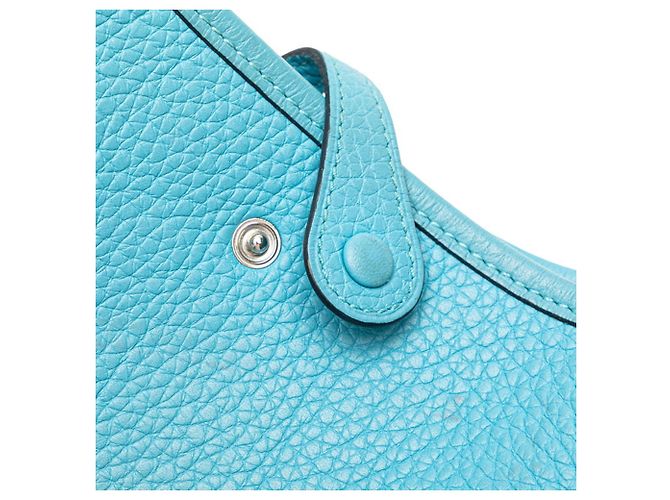 Borsa a Spalla Hermès Evelyn TPM Blu - vista 5