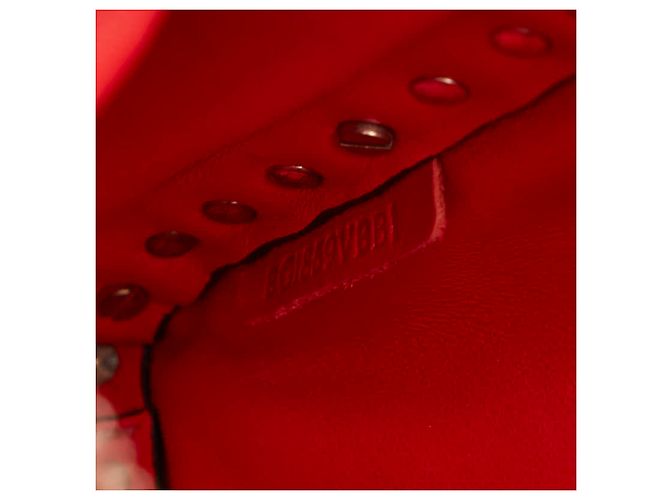 Sac à dos Valentino Rockstud en cuir rouge - vue 11