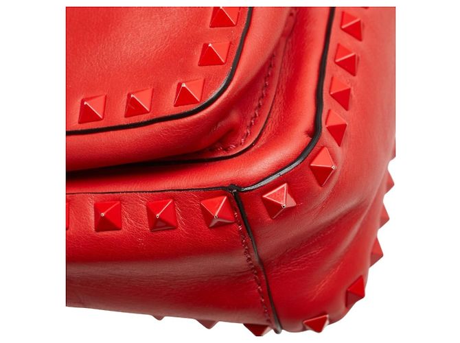 Sac à dos Valentino Rockstud en cuir rouge - vue 6