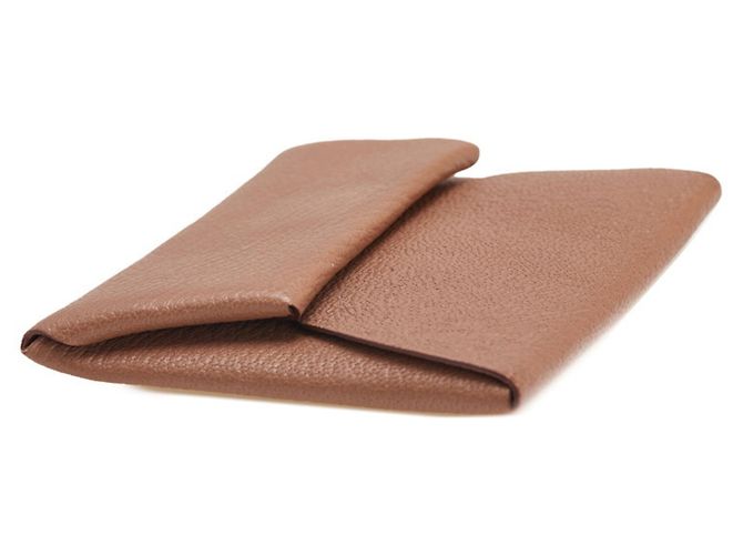 Monedero Bastia de Hermès en Marrón Quebraco Castaño - vista 4