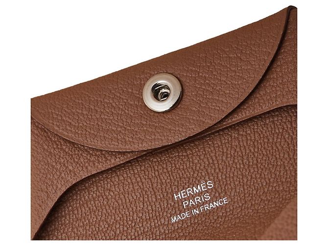 Monedero Bastia de Hermès en Marrón Quebraco Castaño - vista 6