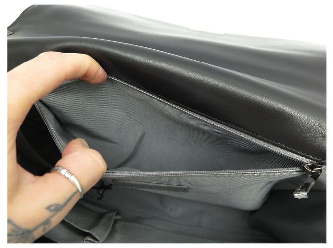 BORSA CHANEL BOY JUMBO IN PELLE NERA Nero - vista 15