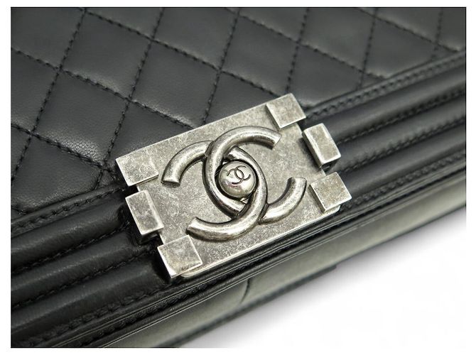 BORSA CHANEL BOY JUMBO IN PELLE NERA Nero - vista 5