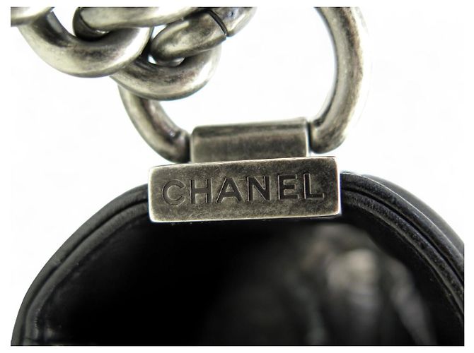 BORSA CHANEL BOY JUMBO IN PELLE NERA Nero - vista 6