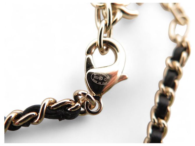 NEUE CHANEL CC LOGO CHOKER HALSKETTE ABA006 2023 BOX BEUTEL Golden - Ansicht 7