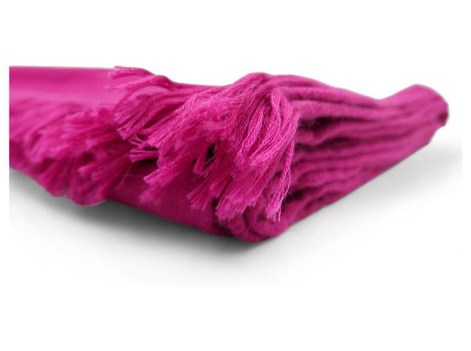 Hermès NEW HERMES SCARF NEW EX LIBRIS IN CASHMERE & SILK CASHMERE SHAWL Pink - view 2