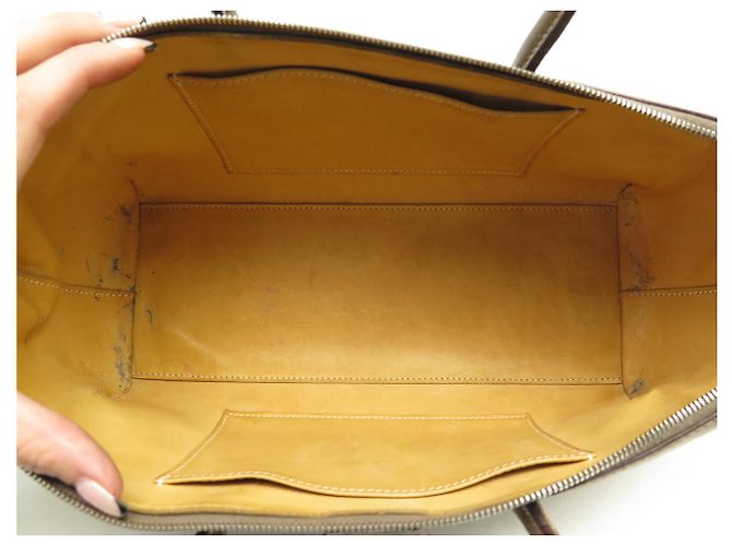 Paris-Bombay Hermès BORSA A MANO HERMES PARIS BOMBAY 27 CM IN PELLE BOX MARRONE - vista 12
