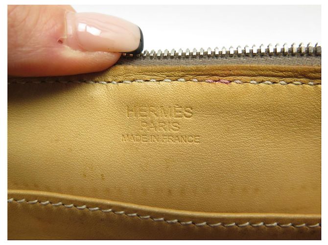 Paris-Bombay Hermès BORSA A MANO HERMES PARIS BOMBAY 27 CM IN PELLE BOX MARRONE - vista 13