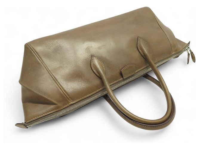 Paris-Bombay Hermès BORSA A MANO HERMES PARIS BOMBAY 27 CM IN PELLE BOX MARRONE - vista 6
