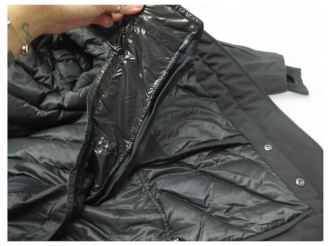Hermès HERMES JACKET DOWN COAT WITH HOOD 48 M BLACK SKI EQUESTRIAN COAT - view 11
