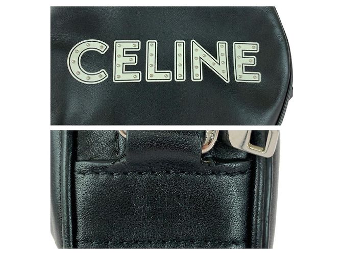 Céline Borsa a tracolla in pelle Dancing Kid di Celine Nero - vista 4