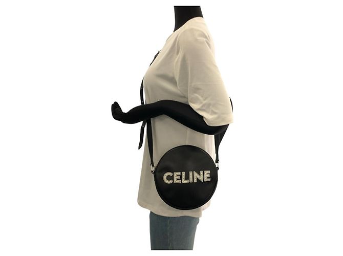 Céline Borsa a tracolla in pelle Dancing Kid di Celine Nero - vista 7
