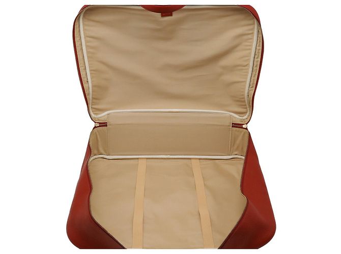 Hermès Hermes Victoria 50 Toilash Boston Bag Brown Beige - view 7
