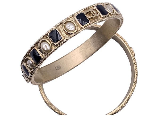 Timeless Bracciale in Metallo CC Chanel D'oro Metallico - vista 2