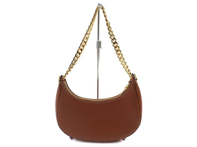 Céline Borsa a Spalla in Pelle AVA CHAIN di Celine Metallico Bronzo - vista 3