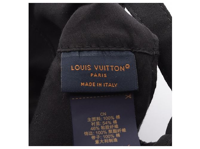 Gorra de algodón OnlyLV Louis Vuitton Negro - vista 4