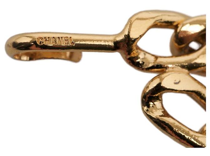 Chanel COCO Mark CAMBON Medaillon-Motiv Kettengürtel Golden Metallisch - Ansicht 3